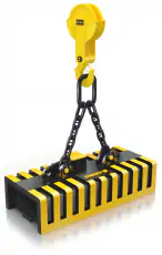 Electroimanes para bloques de acero, rieles, piezas forjadas semiacabadas